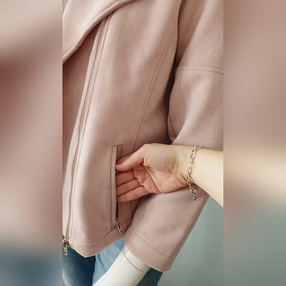 [X & 1X] NWT DEX Plus Moto Jacket - Pink Petal - Picture 14 of 16